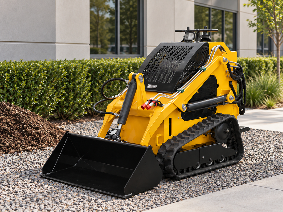 T360 mini skid steer loader for property maintenance